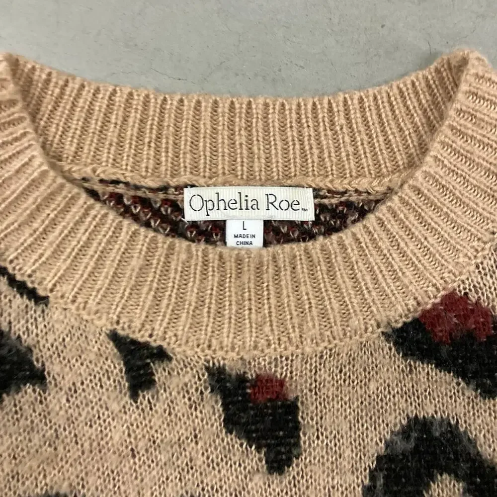 Y2K cheetah sweater